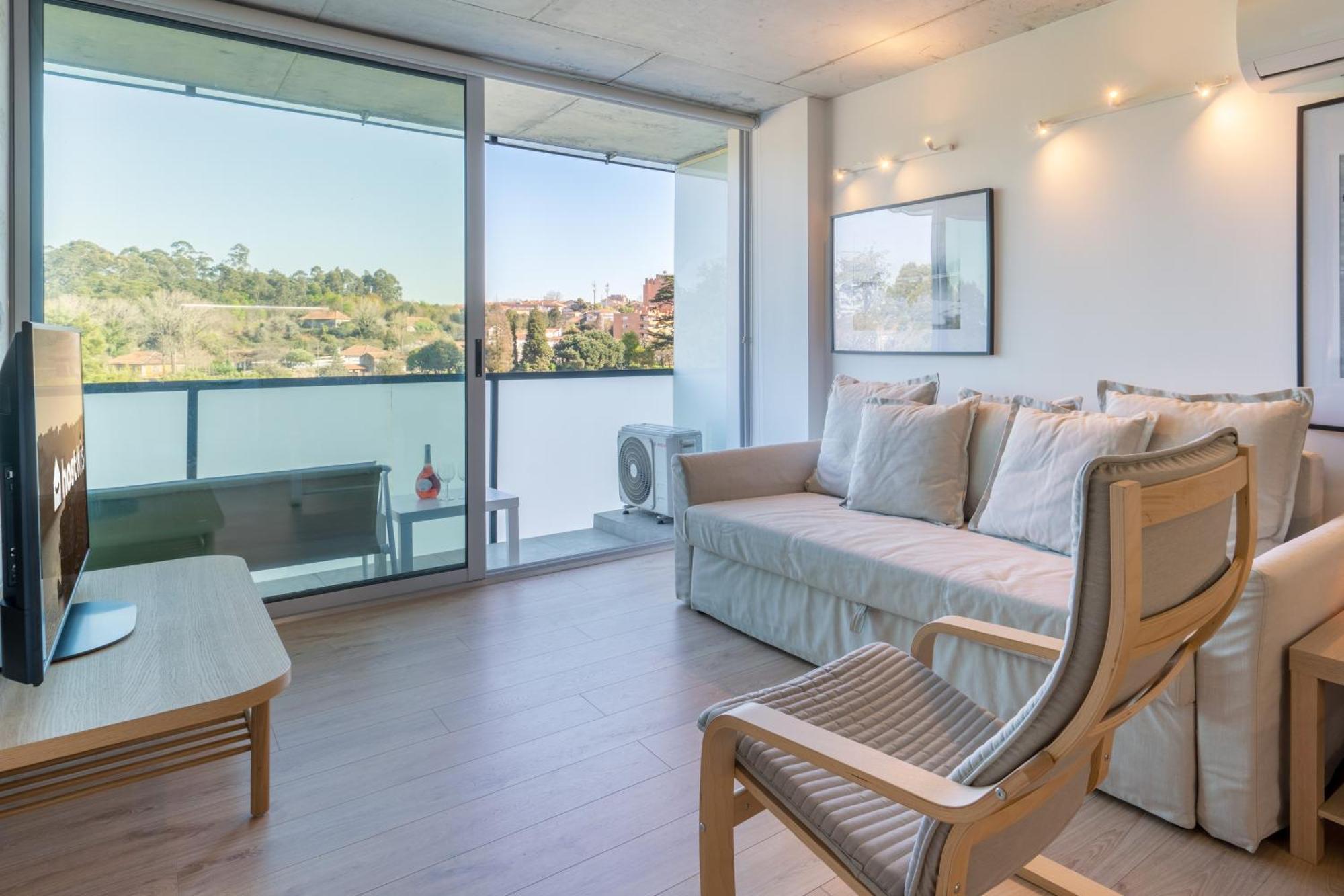 Host Wise - Luxurious Impressive Apartment - Balcony And Pool Vila Nova de Gaia Pokoj fotografie